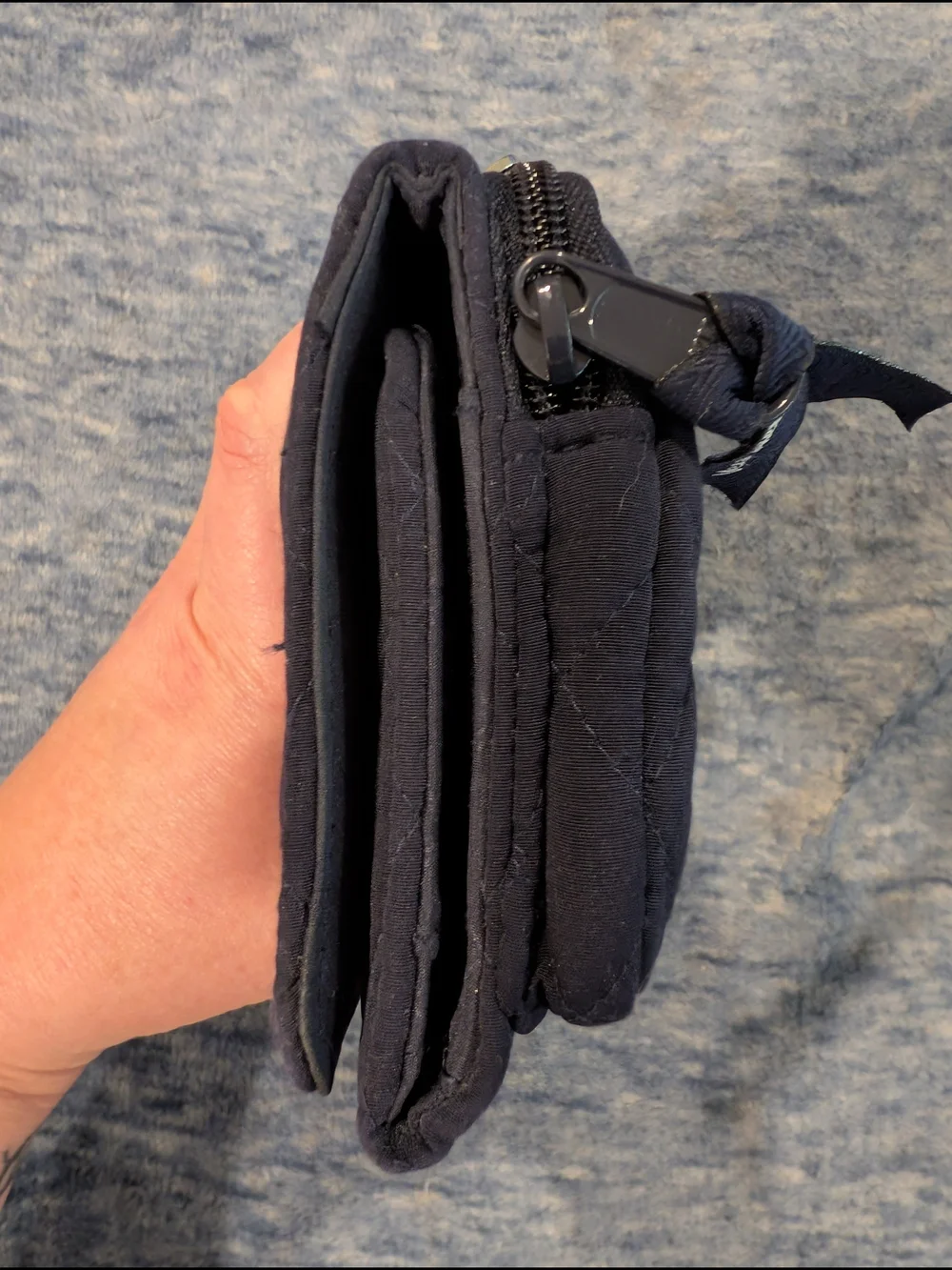 Vera Bradley NWOT Quilted Navy Wallet